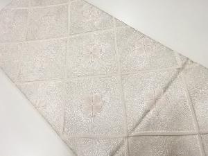 アンティーク　襷に花模様織出し袋帯（材料）